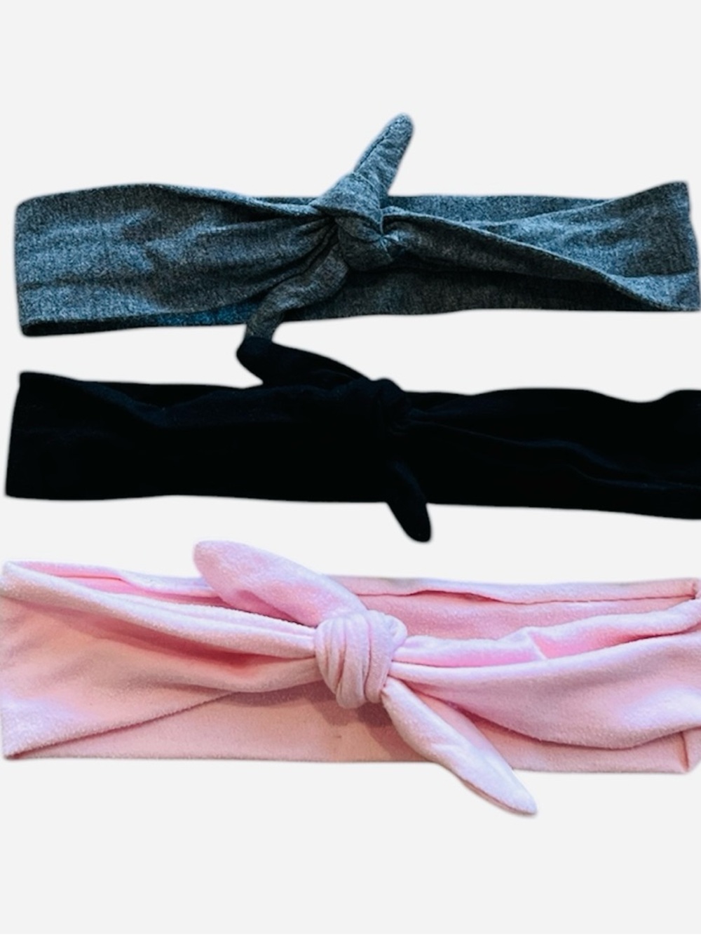 3pk Knotted Jersey Cotton Headbands